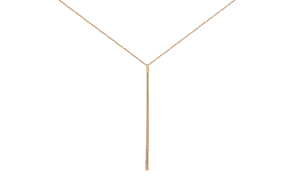 Колье из красного золота 585, плетение «Сингапур»